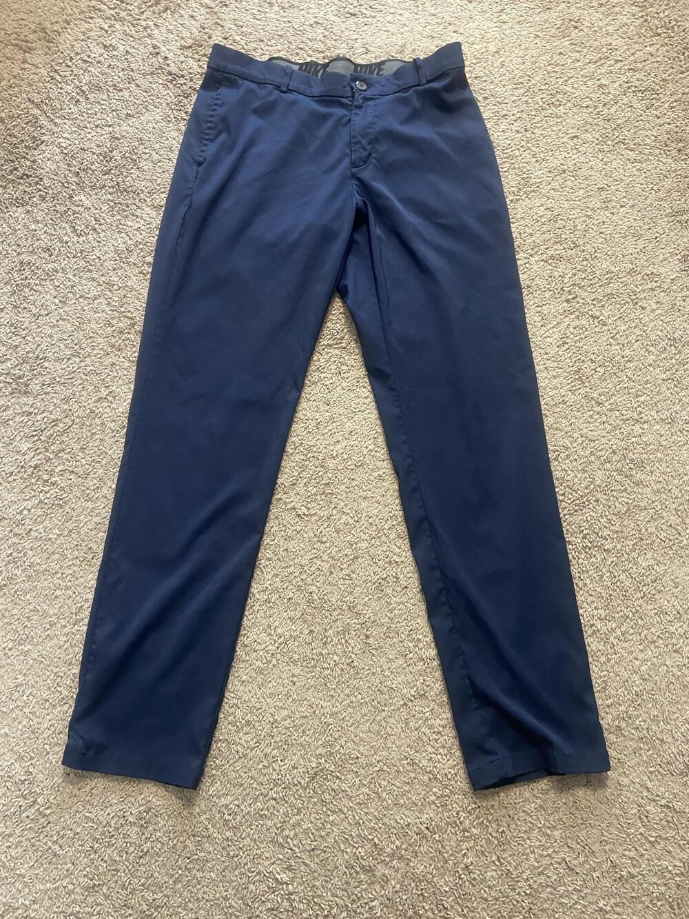 Nike Pants Mens 34 Blue Khakis Slim Fit Stretch Tapered Leg Chino Pockets